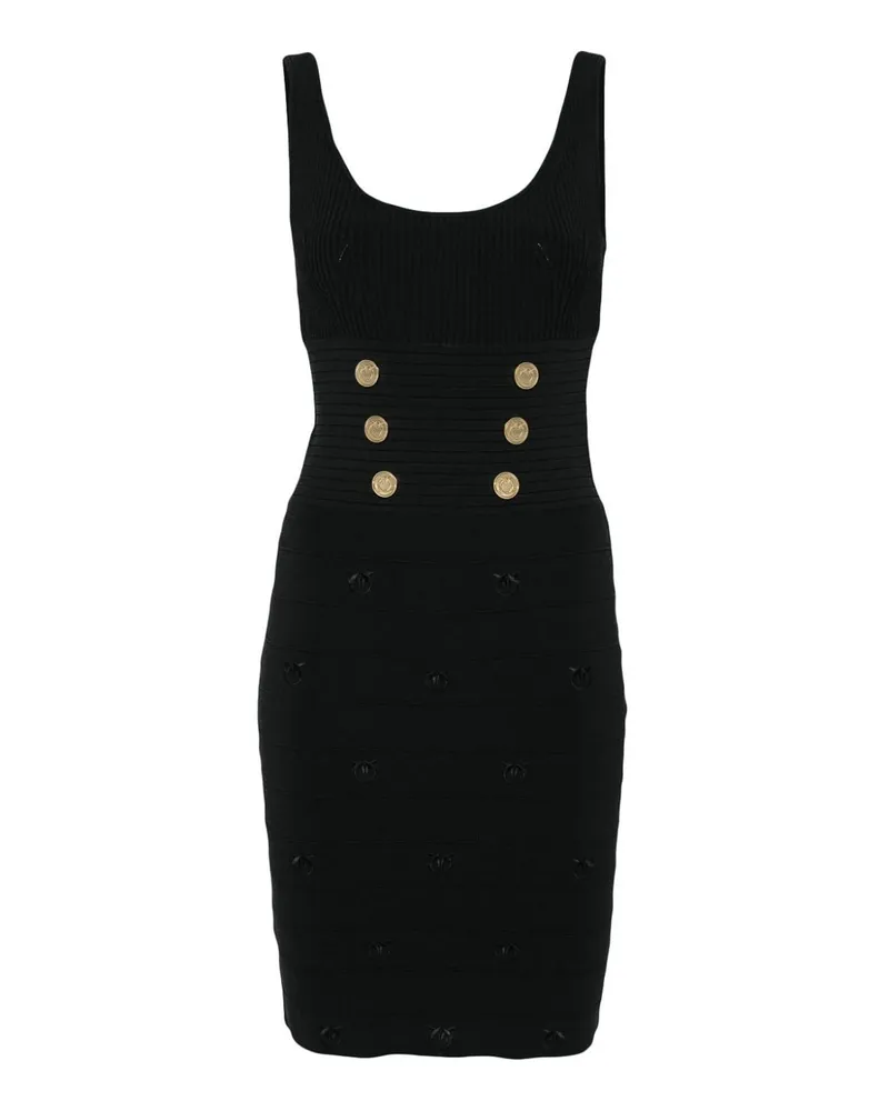 Pinko Knielanges Kleid - Schwarz Schwarz