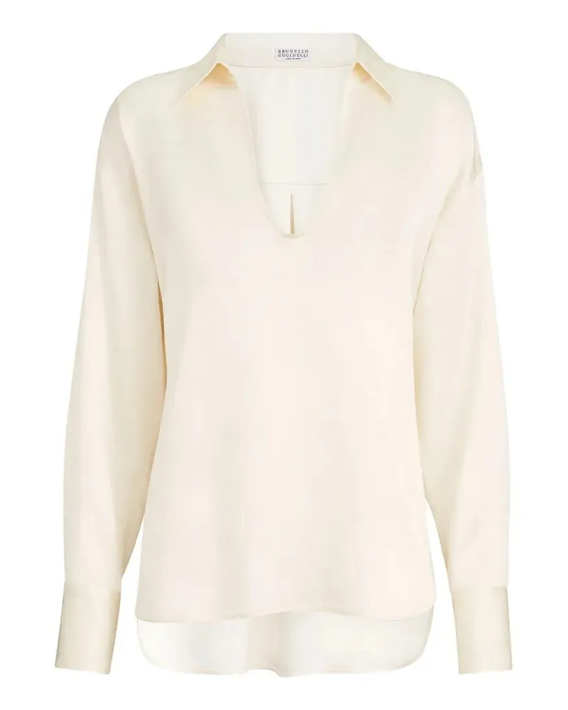 Brunello Cucinelli Bluse - Weiß Weiß