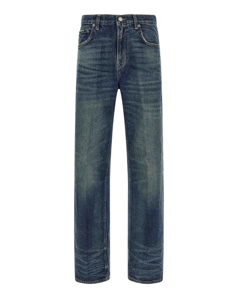 Haikure Straight Leg Jeans - Blau Blau
