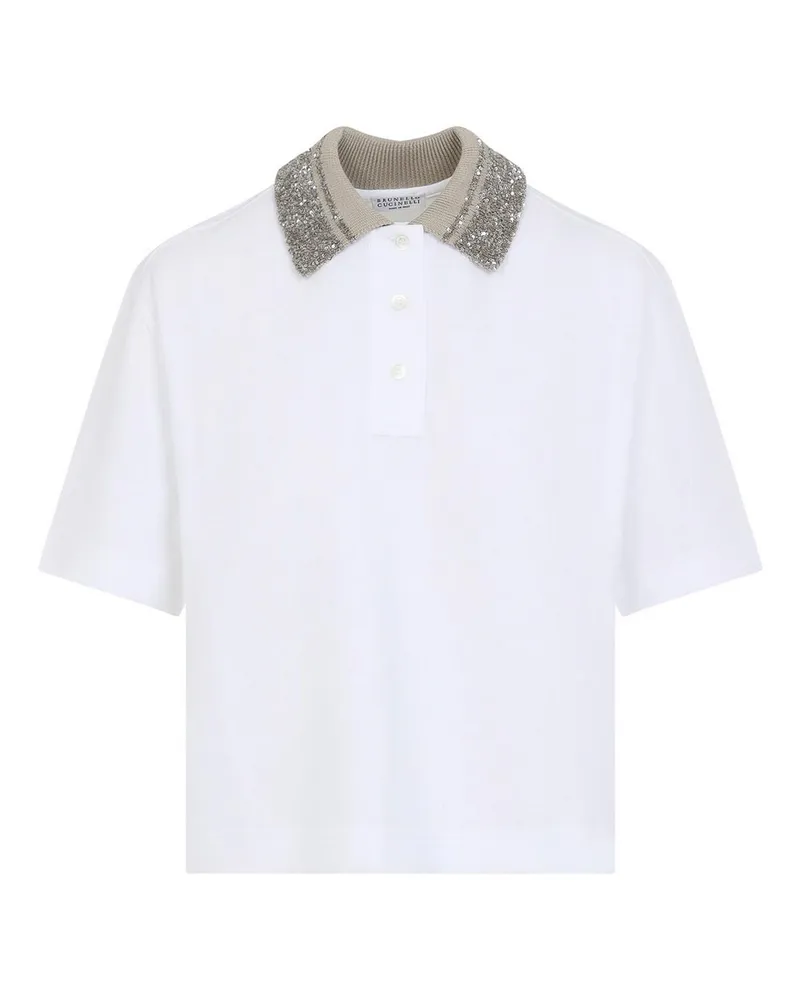 Brunello Cucinelli Poloshirt - Weiß Weiß