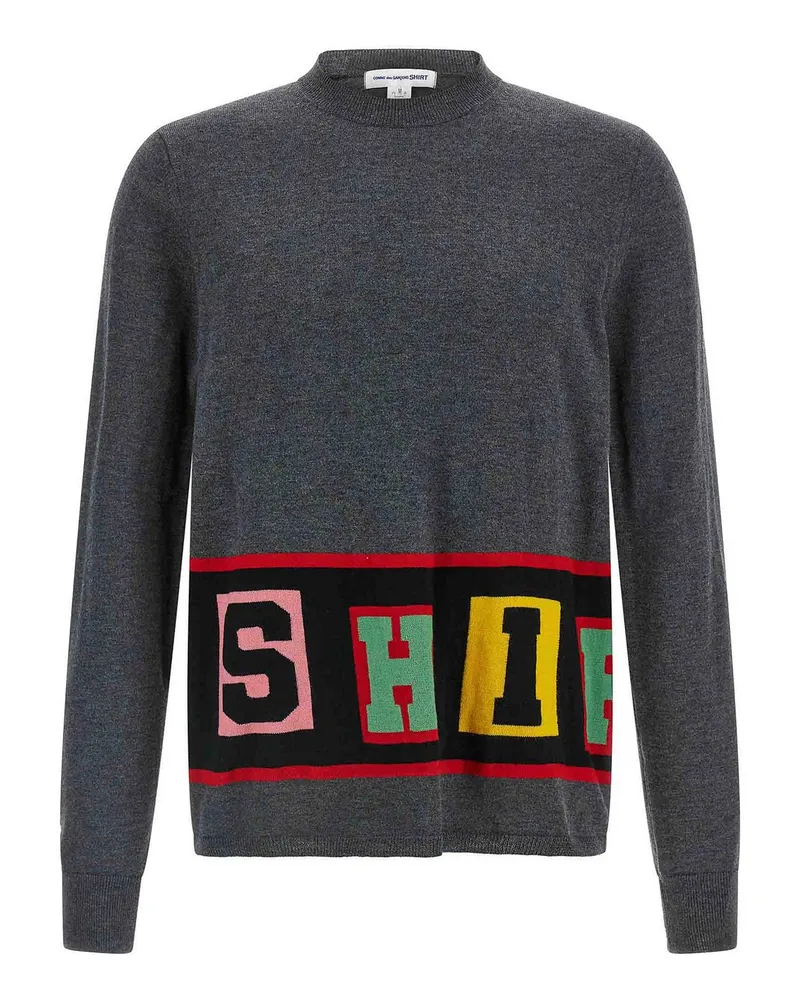 Comme des Garçons Rundhalspullover - Grau Grau