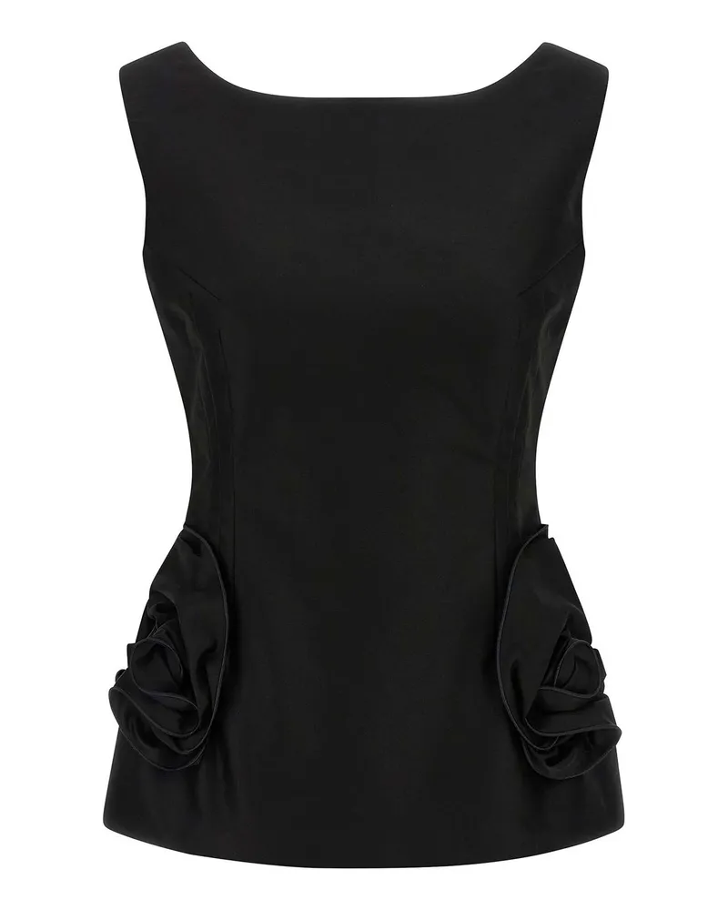 Magda Butrym Top - Schwarz Schwarz