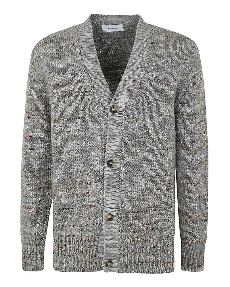 LARDINI Rundhalspullover - Grau Grau