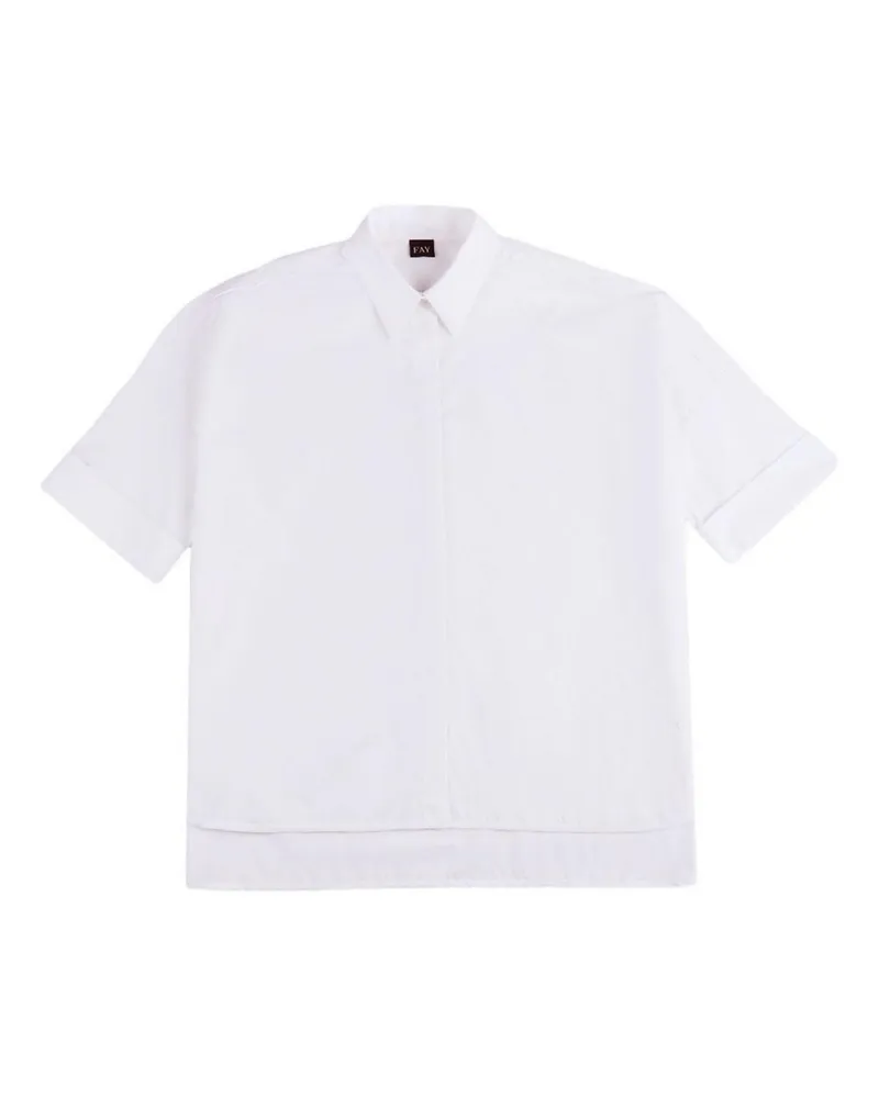 Fay Hemd - Weiß Weiß