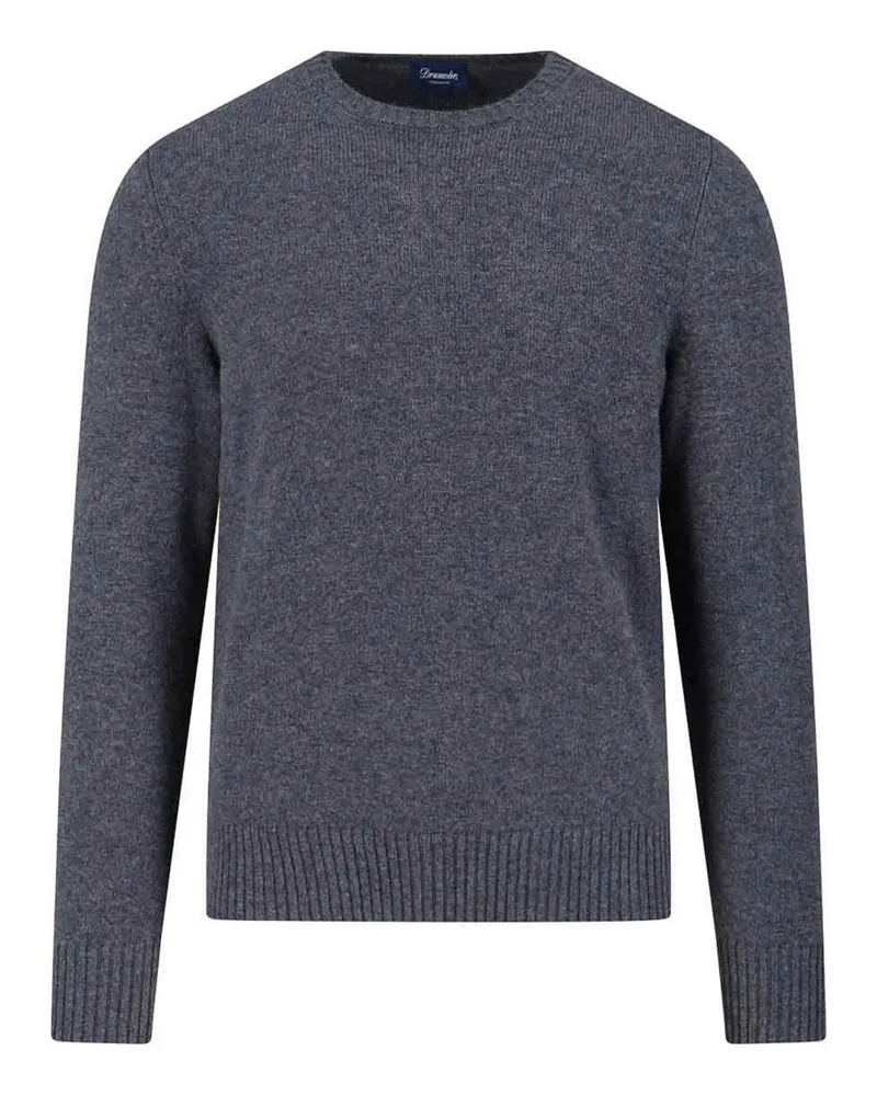 Drumohr  Rundhalspullover - Grau Grau
