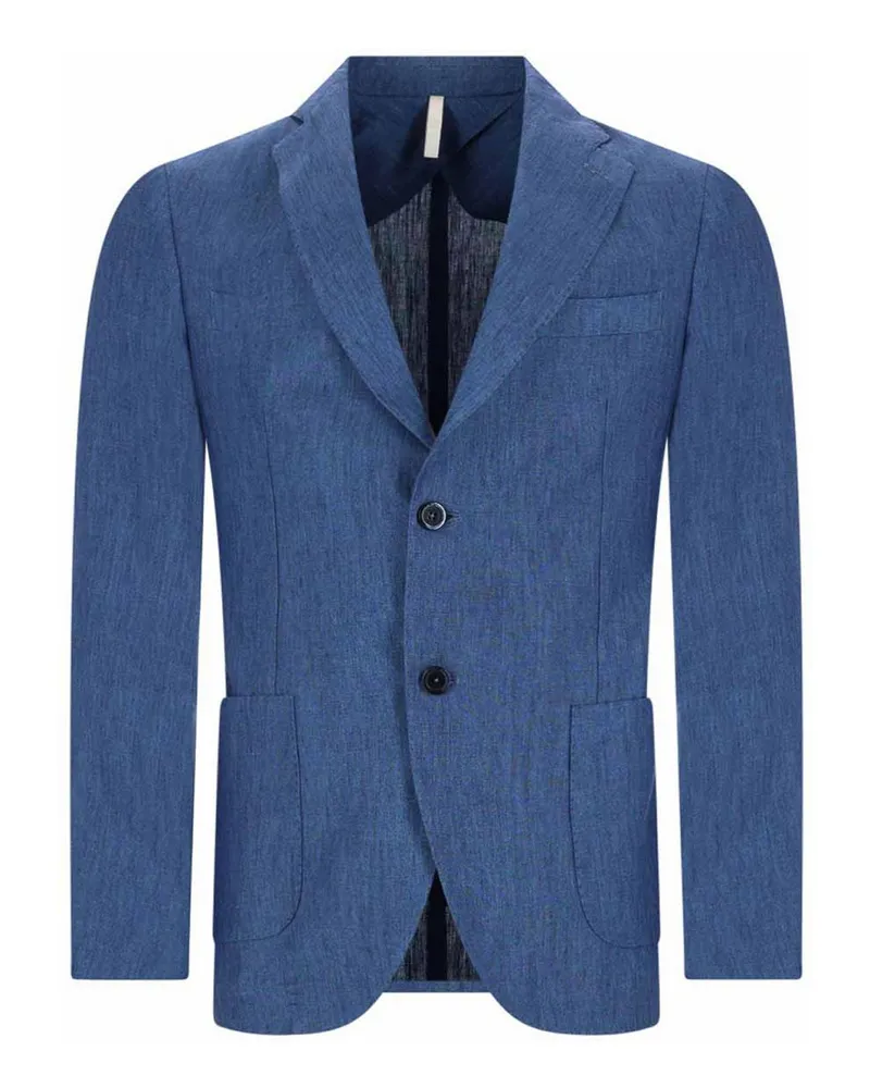 120% Lino Blazer - Blau Blau