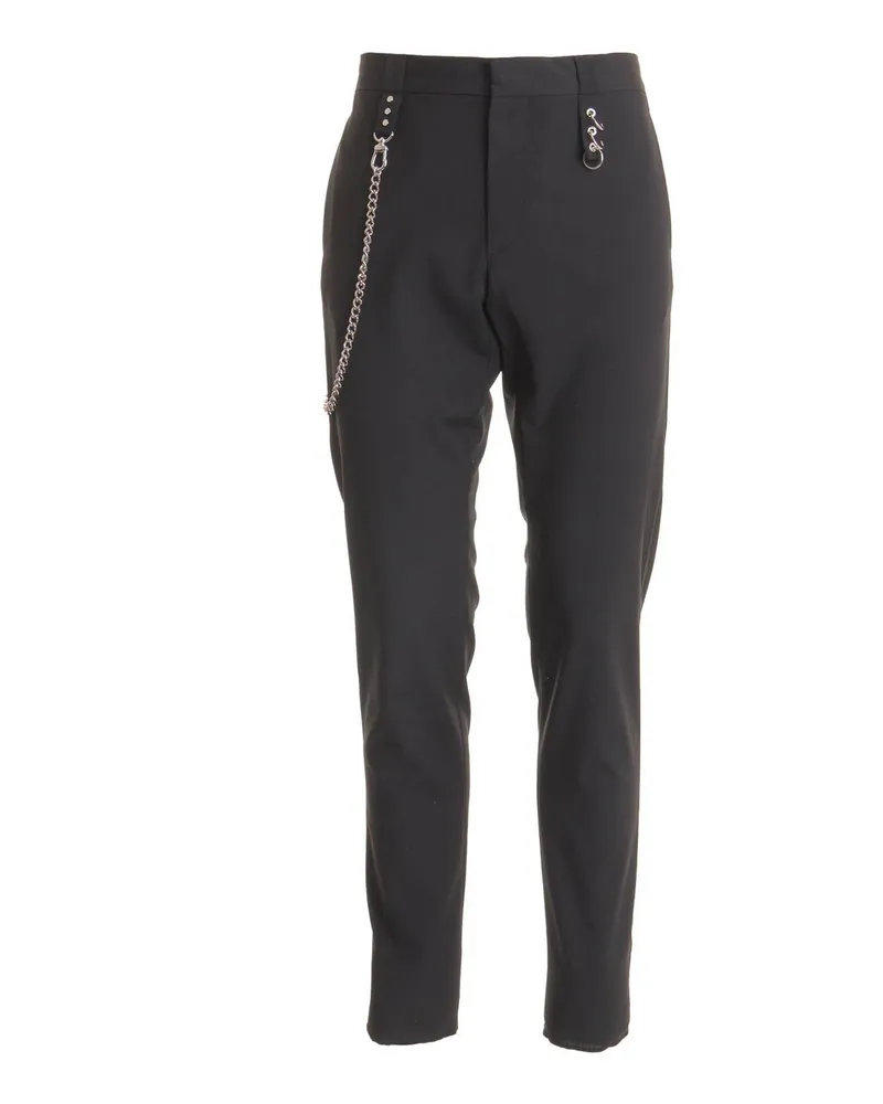 Les Hommes Casual Hose - Schwarz Schwarz