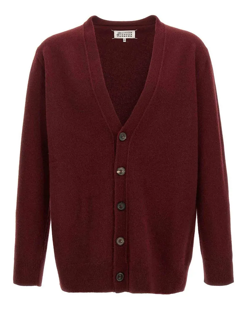 Maison Margiela Cardigan - Dunkelrot Dunkelrot
