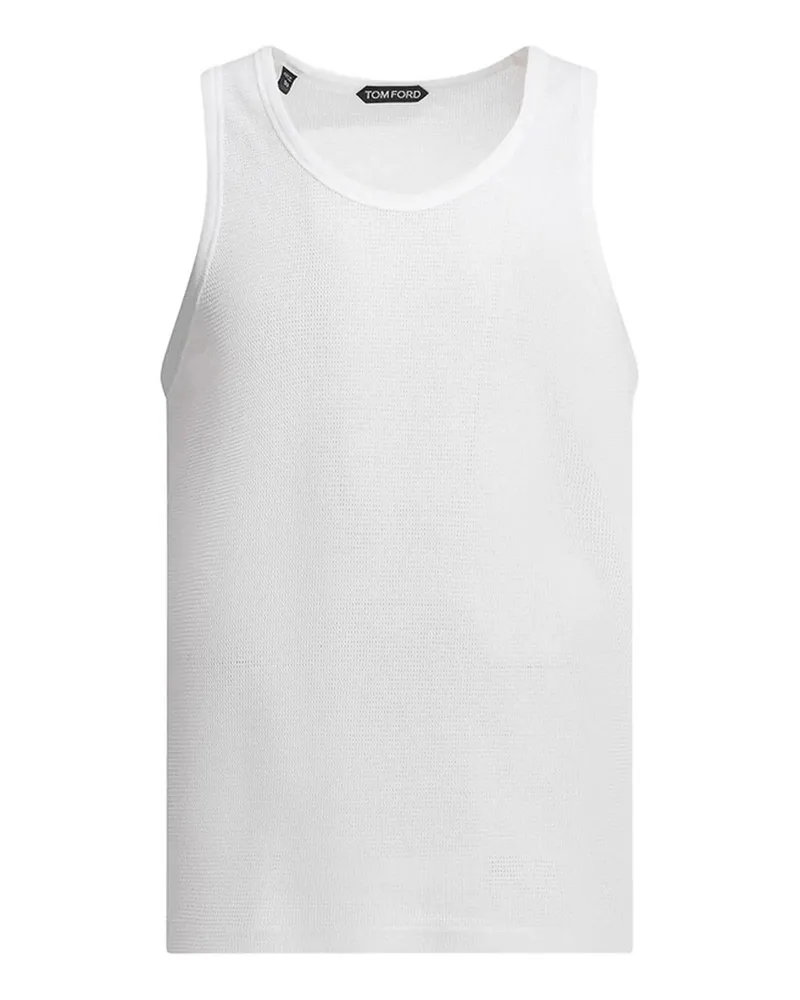 Tom Ford Rundhalspullover - Weiß Weiß