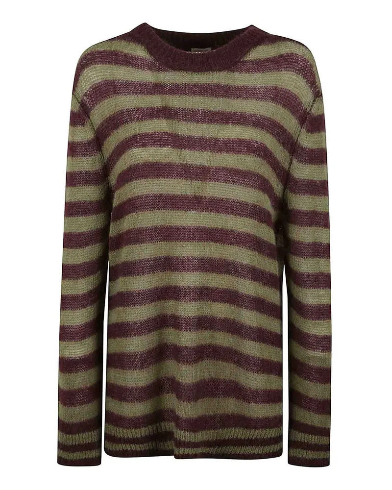 Massimo Alba Rundhalspullover - Bunt Bunt