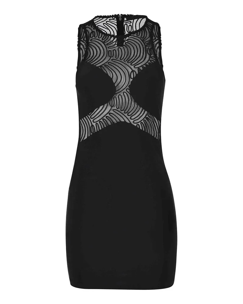 ROTATE Birger Christensen Knielanges Kleid - Schwarz Schwarz