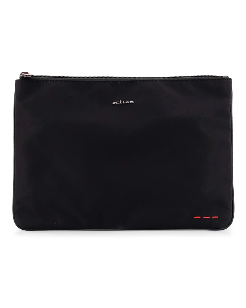 Kiton Clutch - Schwarz Schwarz