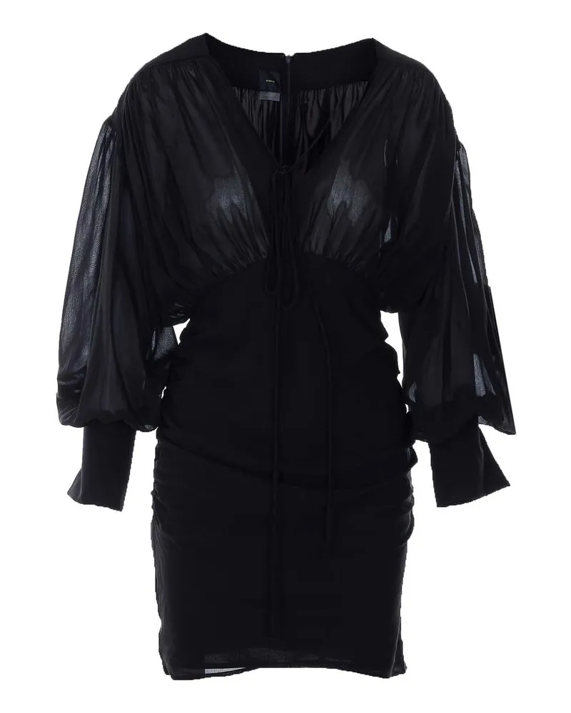 Pinko Knielanges Kleid - Schwarz Schwarz