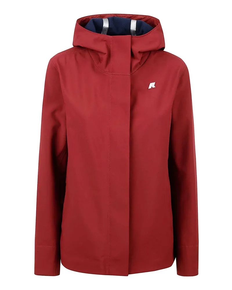 K-Way Knielanger Mantel - Dunkelrot Dunkelrot