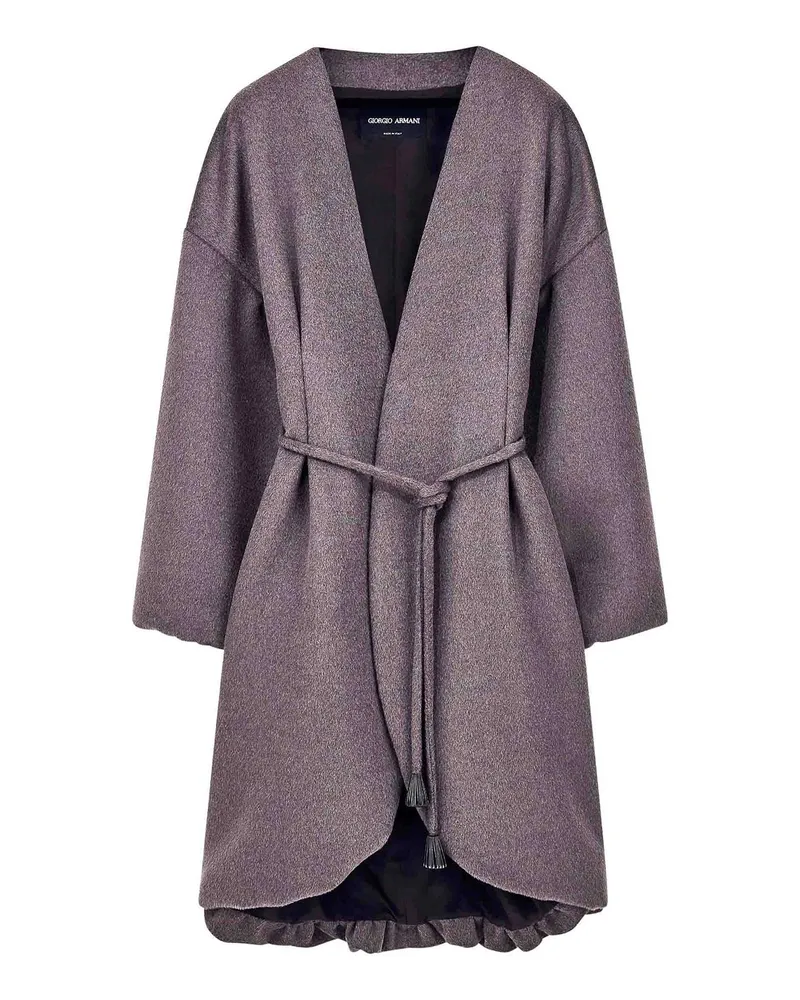 Giorgio Armani Kurzer Mantel - Grau Grau