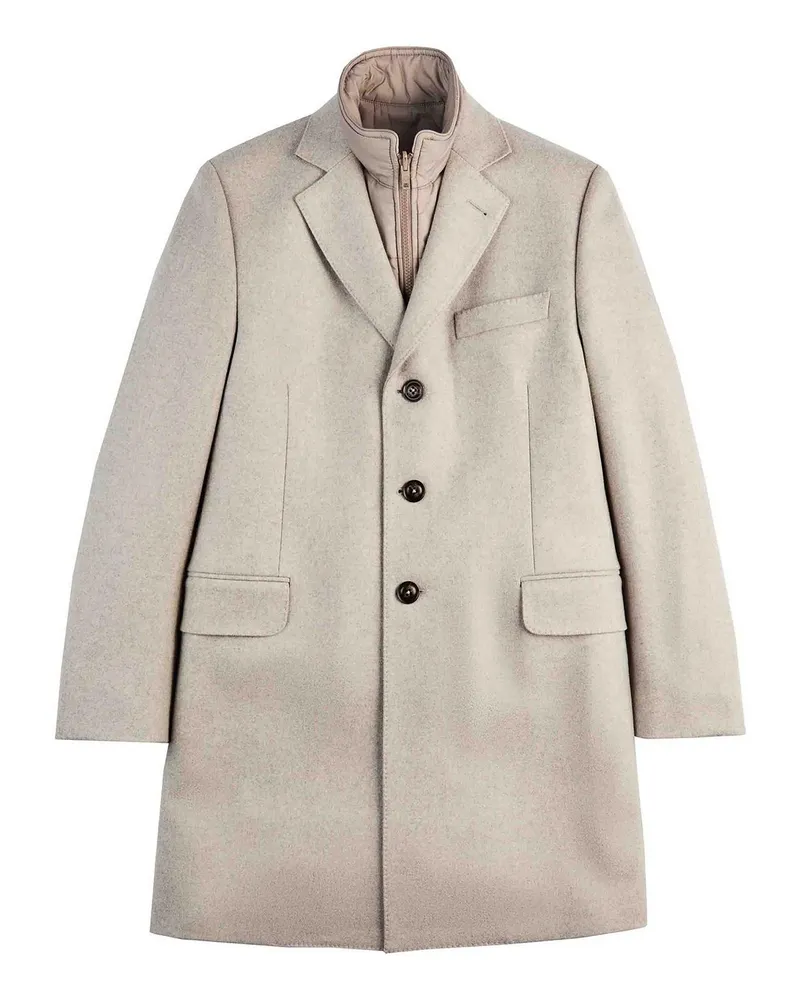 Fay Knielanger Mantel - Grau Grau