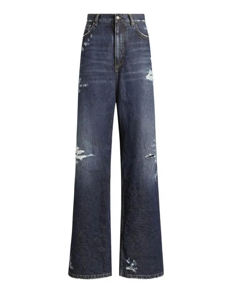 Dolce & Gabbana Straight Leg Jeans - Blau Blau