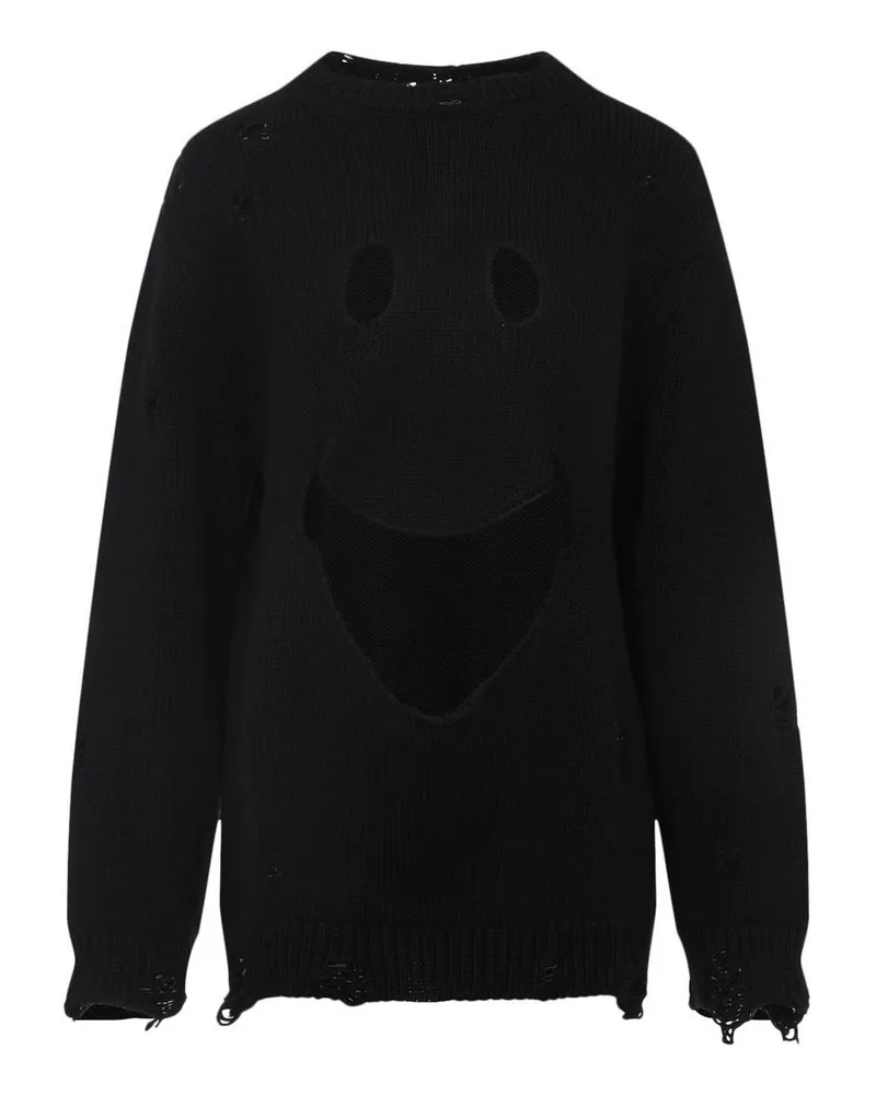 Moschino Rundhalspullover - Schwarz Schwarz