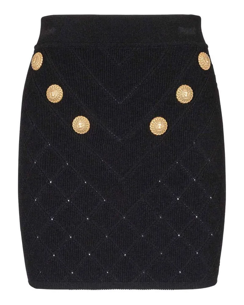Balmain U-Boot-Pullover - Schwarz Schwarz