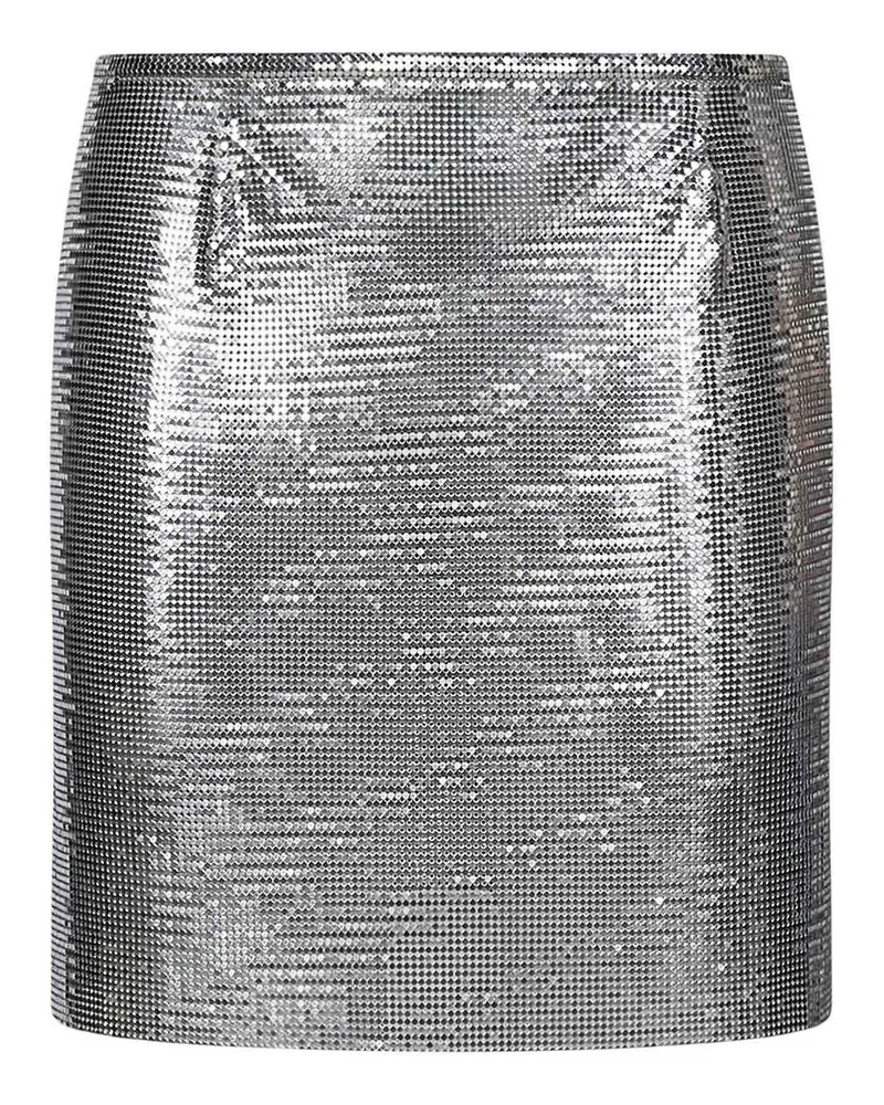 Paco Rabanne Minirock - Silber Silber