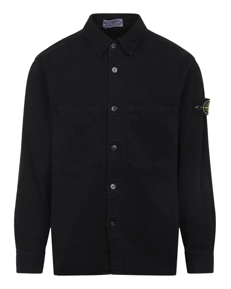 Stone Island Hemd - Schwarz Schwarz