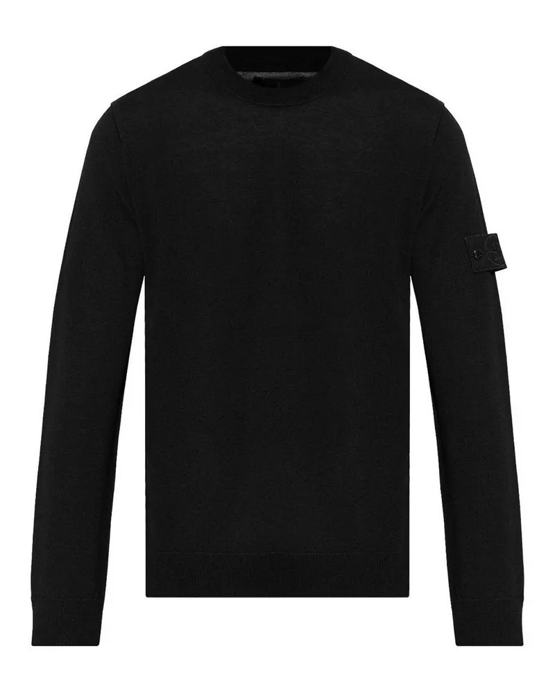 Stone Island Rundhalspullover - Schwarz Schwarz