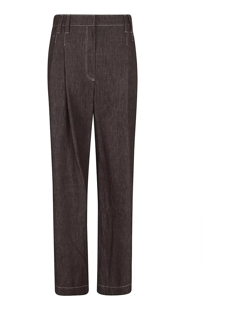 Brunello Cucinelli Straight Leg Jeans - Braun Braun