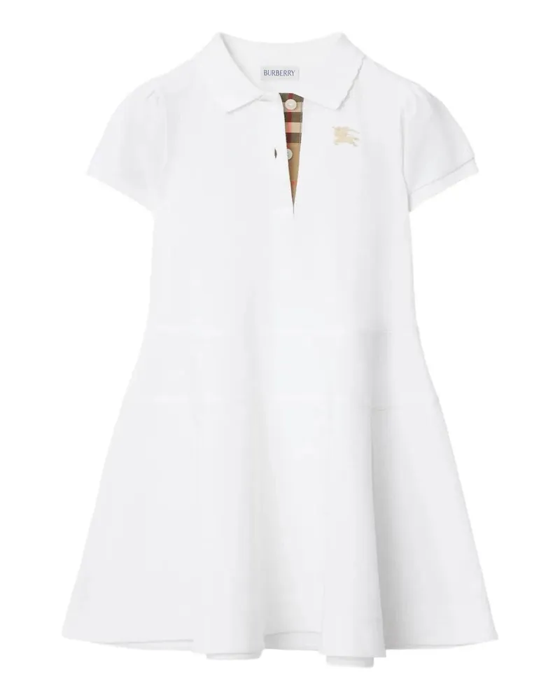 Burberry Knielanges Kleid - Weiß Weiß