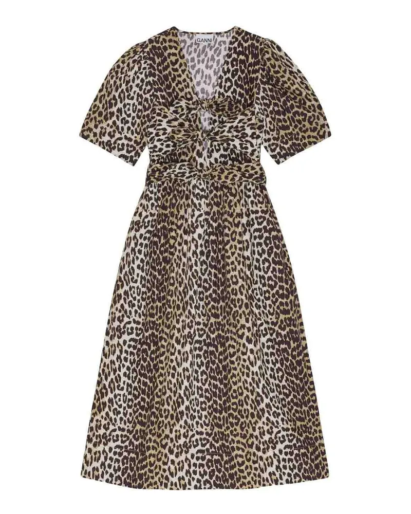 Ganni Knielanges Kleid - Animal Animal