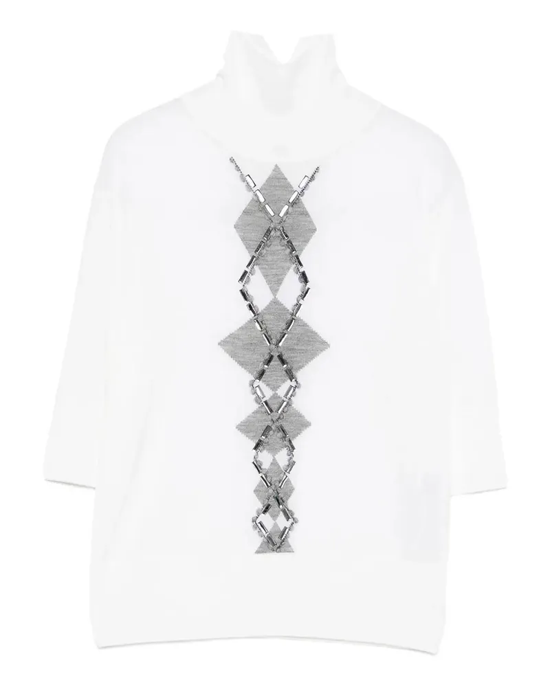 Ermanno Scervino Rundhalspullover - Weiß Weiß