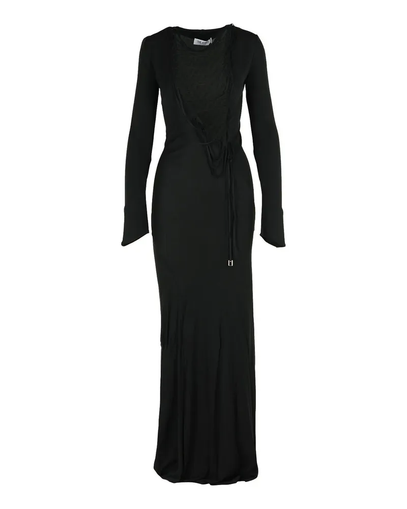 ATTICO Maxikleid - Schwarz Schwarz