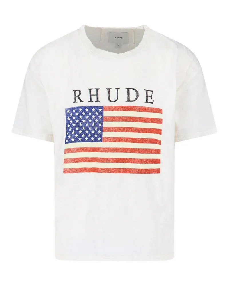 RHUDE T-Shirt - Weiß Weiß