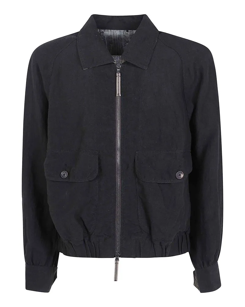 Ziggy Chen Casualjacke - Schwarz Schwarz