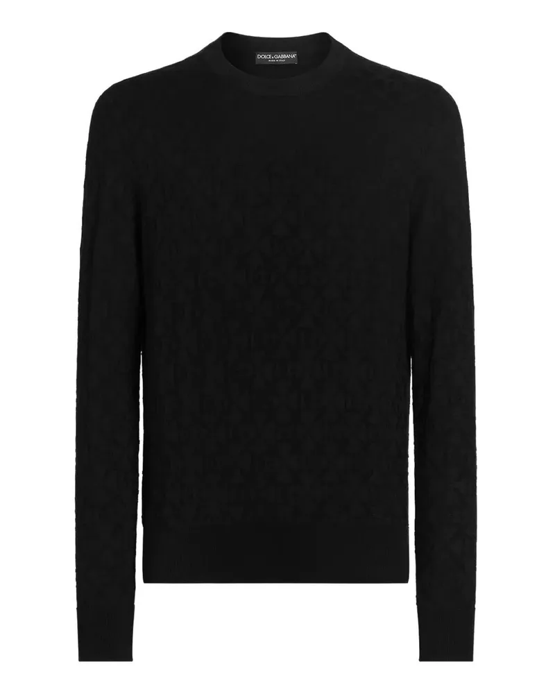 Dolce & Gabbana Rundhalspullover - Schwarz Schwarz