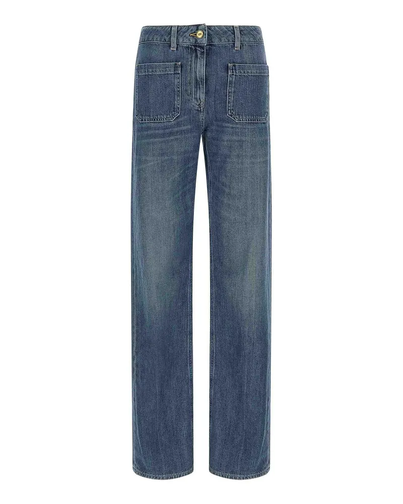 Elisabetta Franchi Straight Leg Jeans - Blau Blau