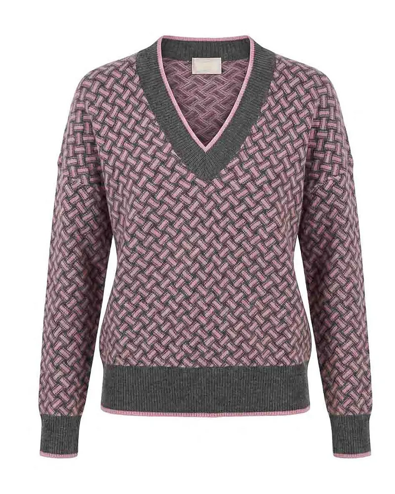 Drumohr  V-Pullover - Nude Nude