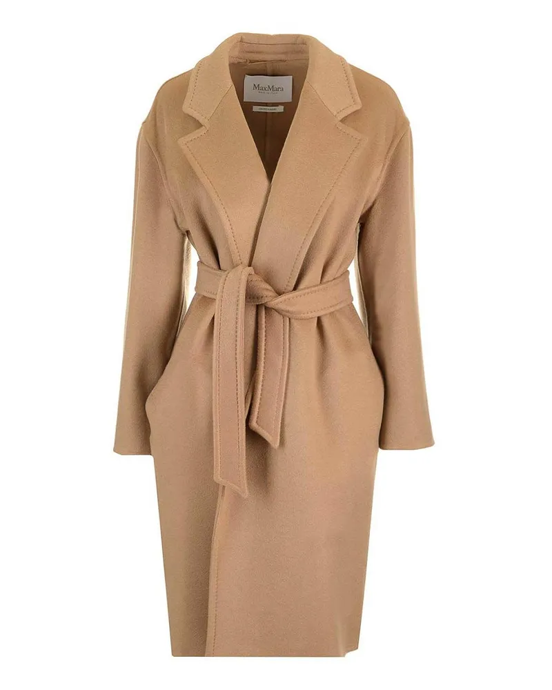 Max Mara Kurzer Mantel - Beige Beige