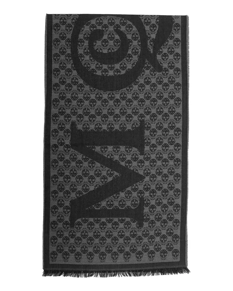Alexander McQueen Schal - Grau Grau