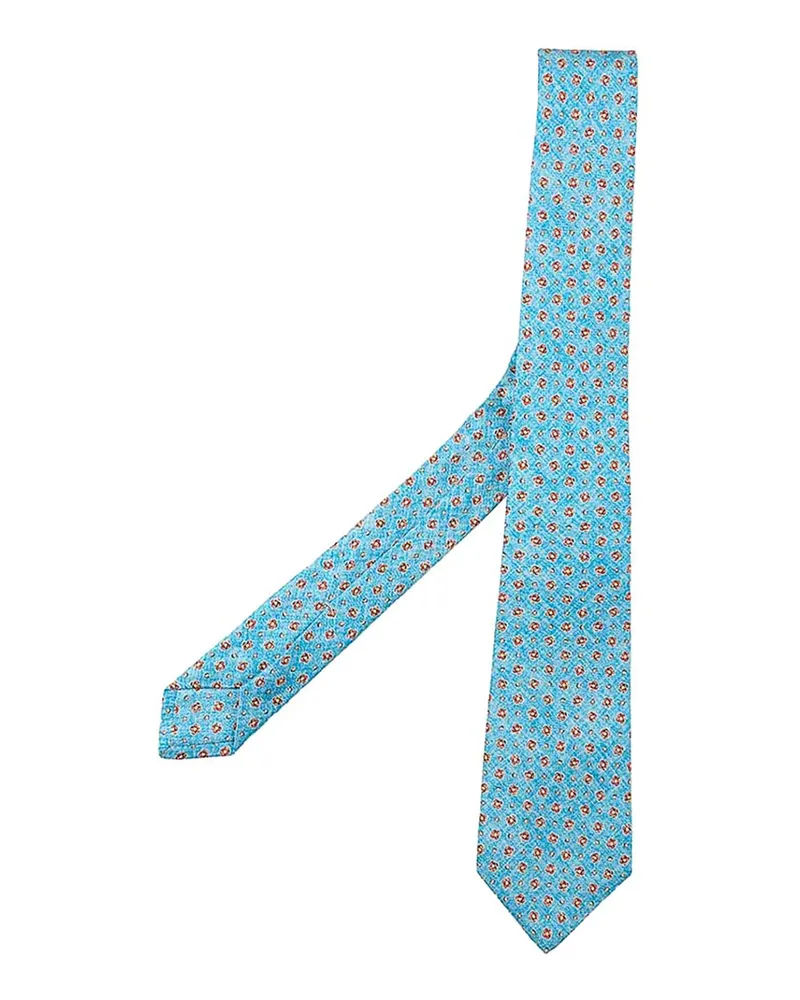 Kiton Krawatte - Blau Blau