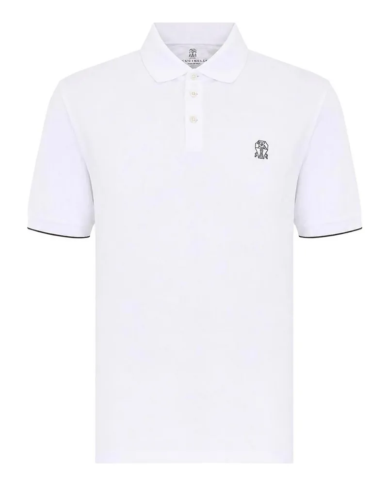 Brunello Cucinelli Poloshirt - Weiß Weiß