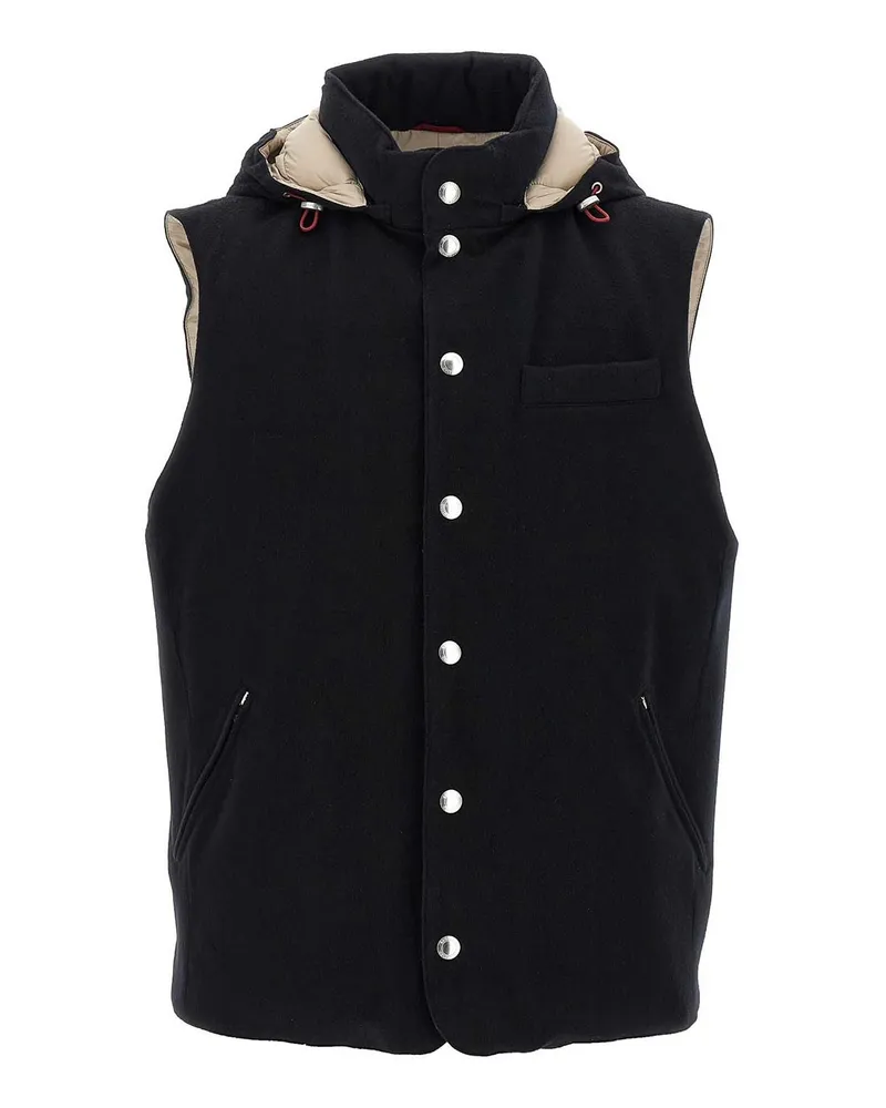 Brunello Cucinelli Weste - Schwarz Schwarz