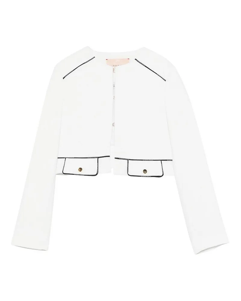 Elisabetta Franchi Casualjacke - Weiß Weiß