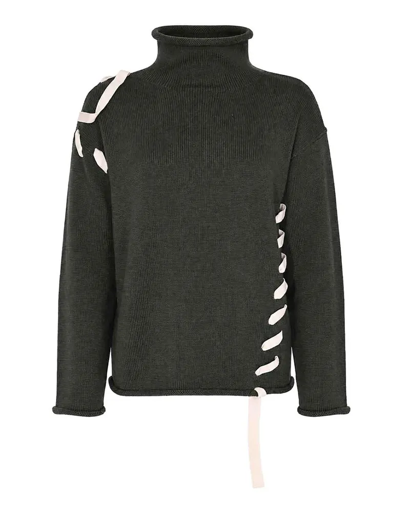 Alpha Studio Rollkragenpullover - Dunkelgrün Dunkelgrün