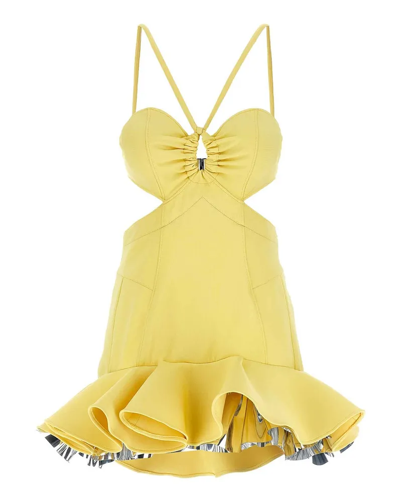 Paco Rabanne Kurzes Kleid - Gelb Gelb