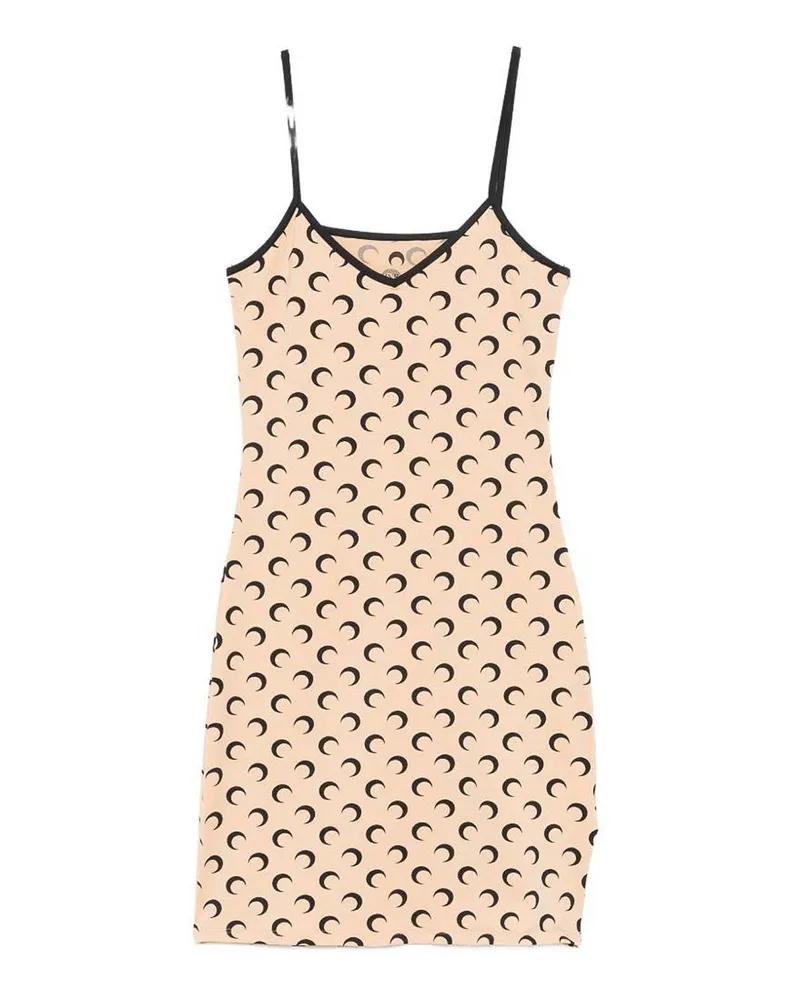 Marine Serre Kurzes Kleid - Beige Beige