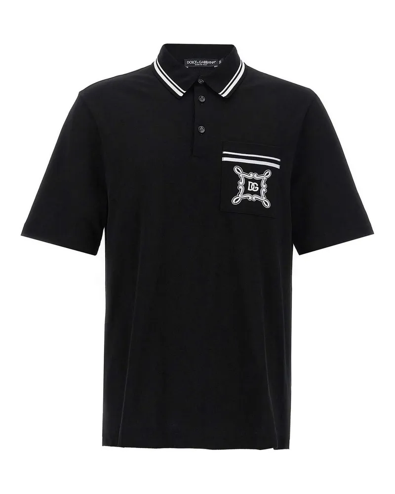 Dolce & Gabbana Poloshirt - Schwarz Schwarz