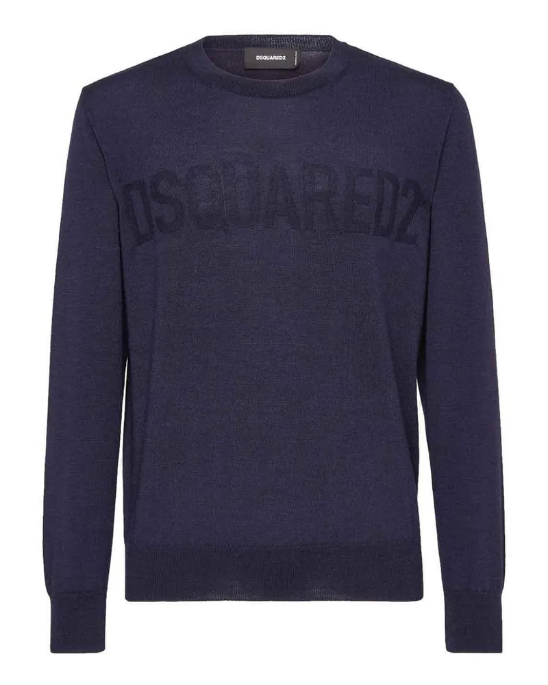 Dsquared2 Rundhalspullover - Blau Blau