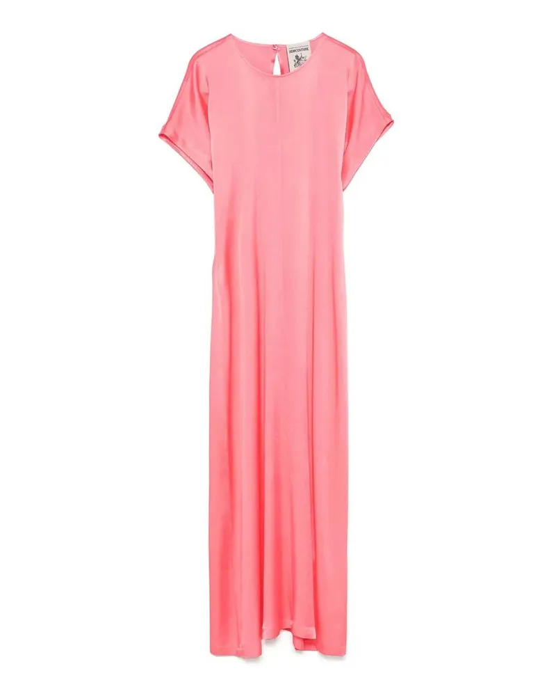 Semicouture Knielanges Kleid - Bunt Rosa