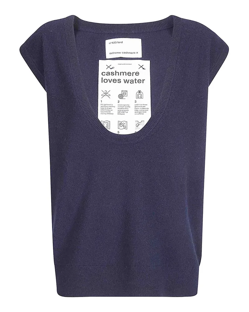 extreme cashmere Weste - Dunkelblau Dunkelblau
