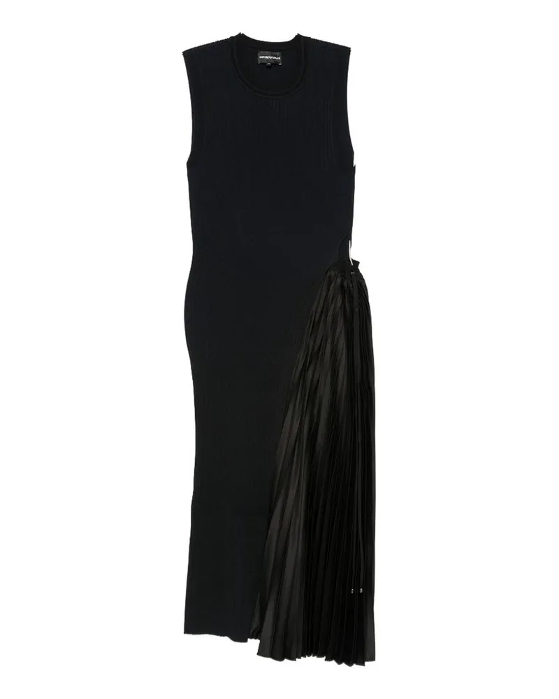 Emporio Armani Knielanges Kleid - Schwarz Schwarz